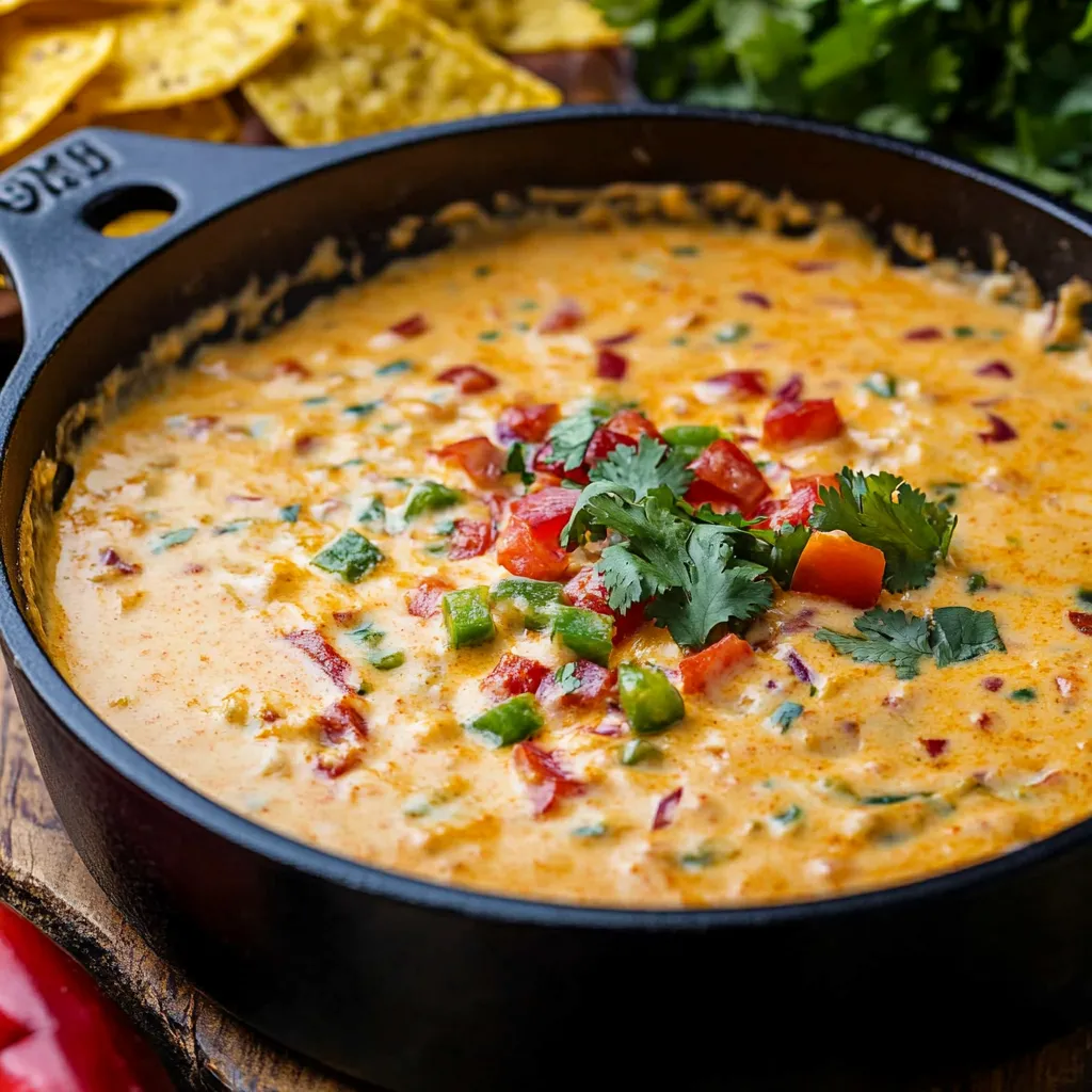 Pan of Cheesy Loaded Dip