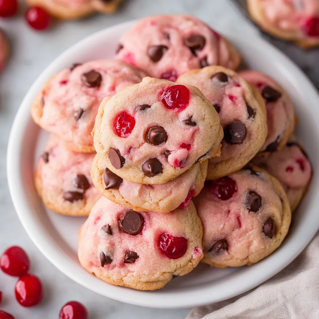 Bright Cherry Chocolate Cookies
