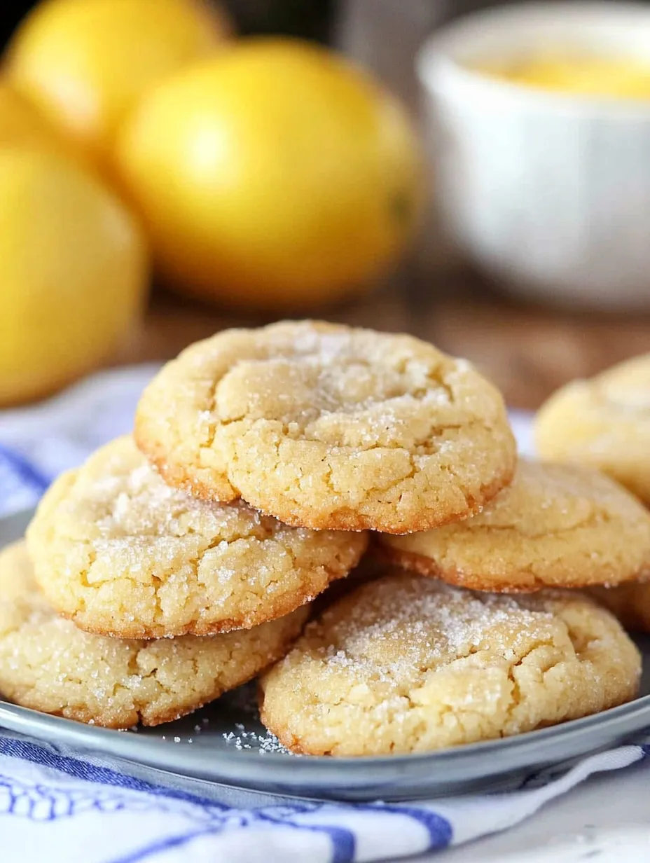 Lemon Coconut Sugar Cookies Recipe