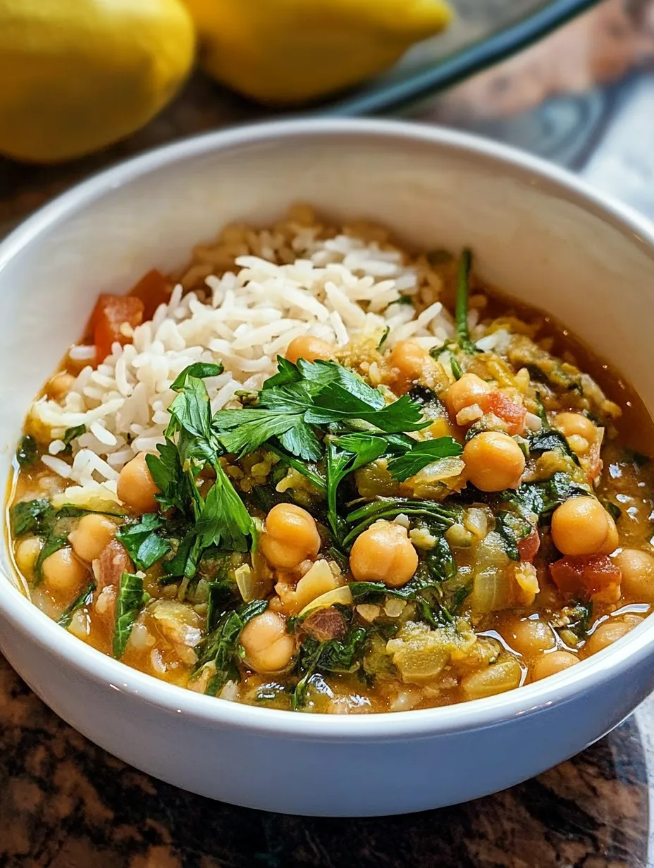 Chickpea, Spinach and Herb Stew Recipe