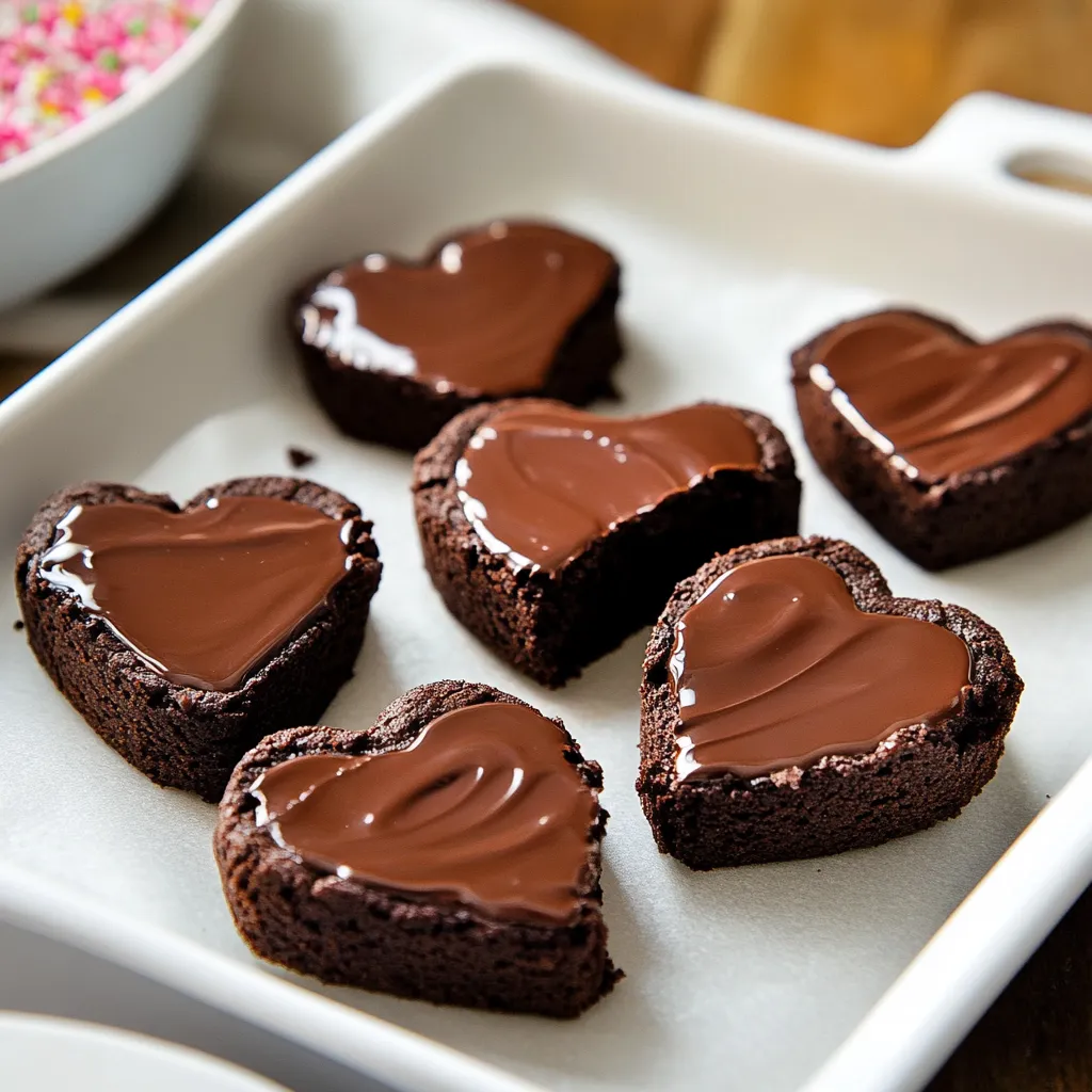 Heart-Shaped Chocolate Brownies