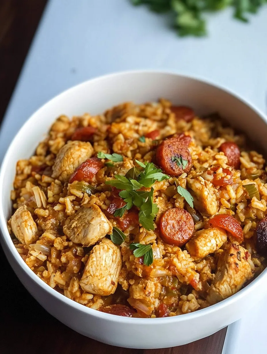 Cajun Chicken and Sausage Jambalaya Recipe