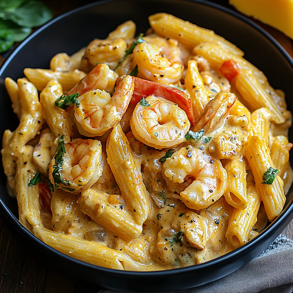 Caribbean Shrimp Rasta Pasta