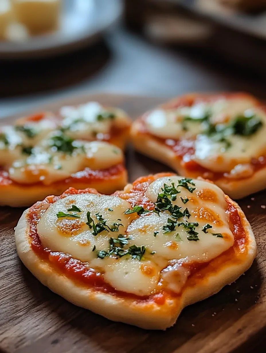 Mini Heart Pizzas Recipe