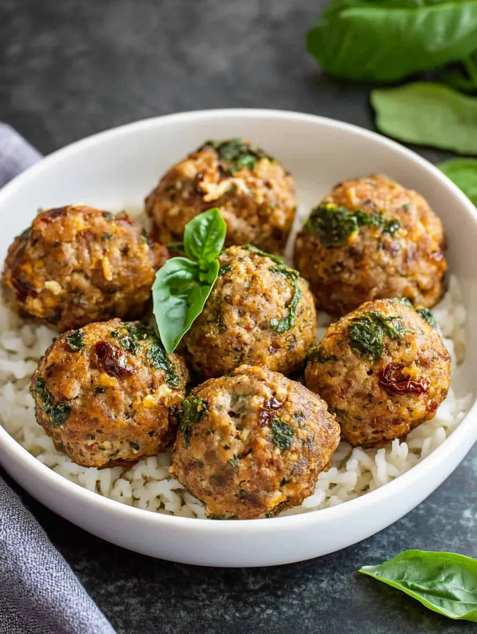 Creamy Sun-Dried Tomato Pesto Meatballs Recipe