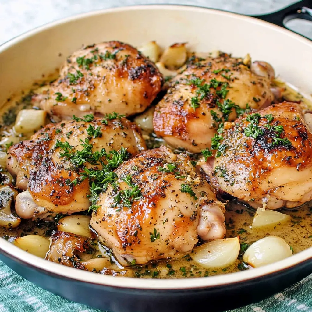 Chicken With 40 Cloves of Garlic