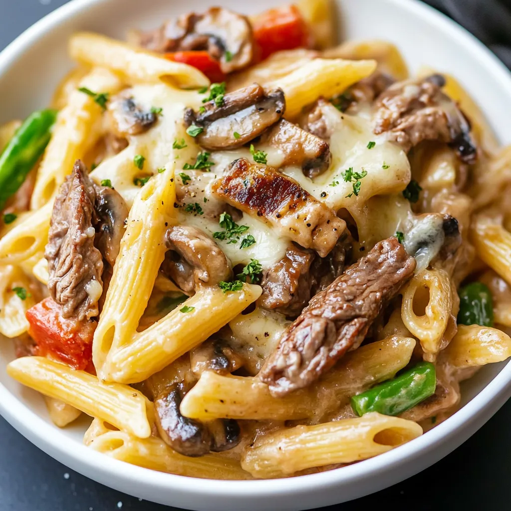 Philly Steak Pasta Recipe