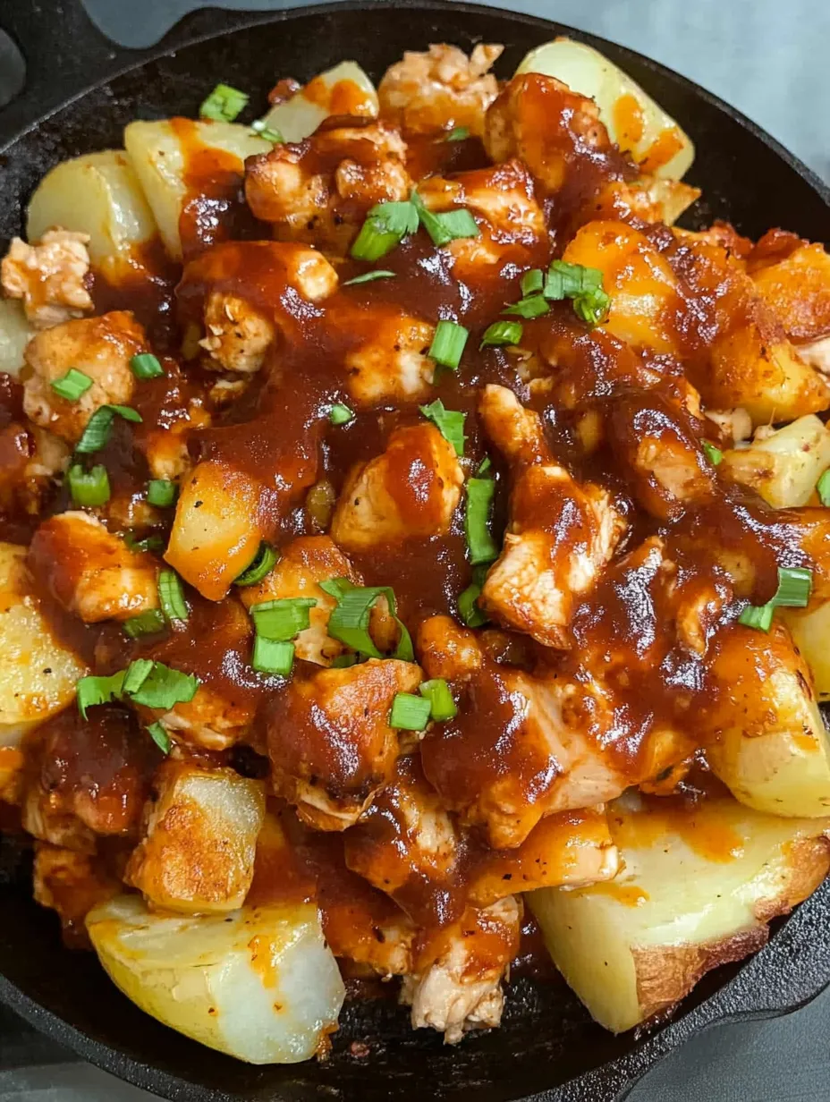 BBQ Chicken Potato Skillet Recipe