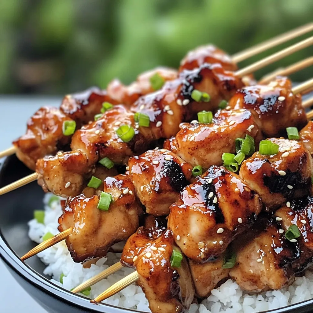 Best Teriyaki Chicken Skewers