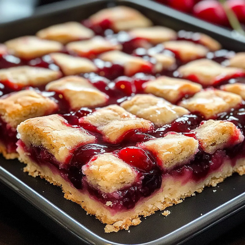 Delicious cherry bars