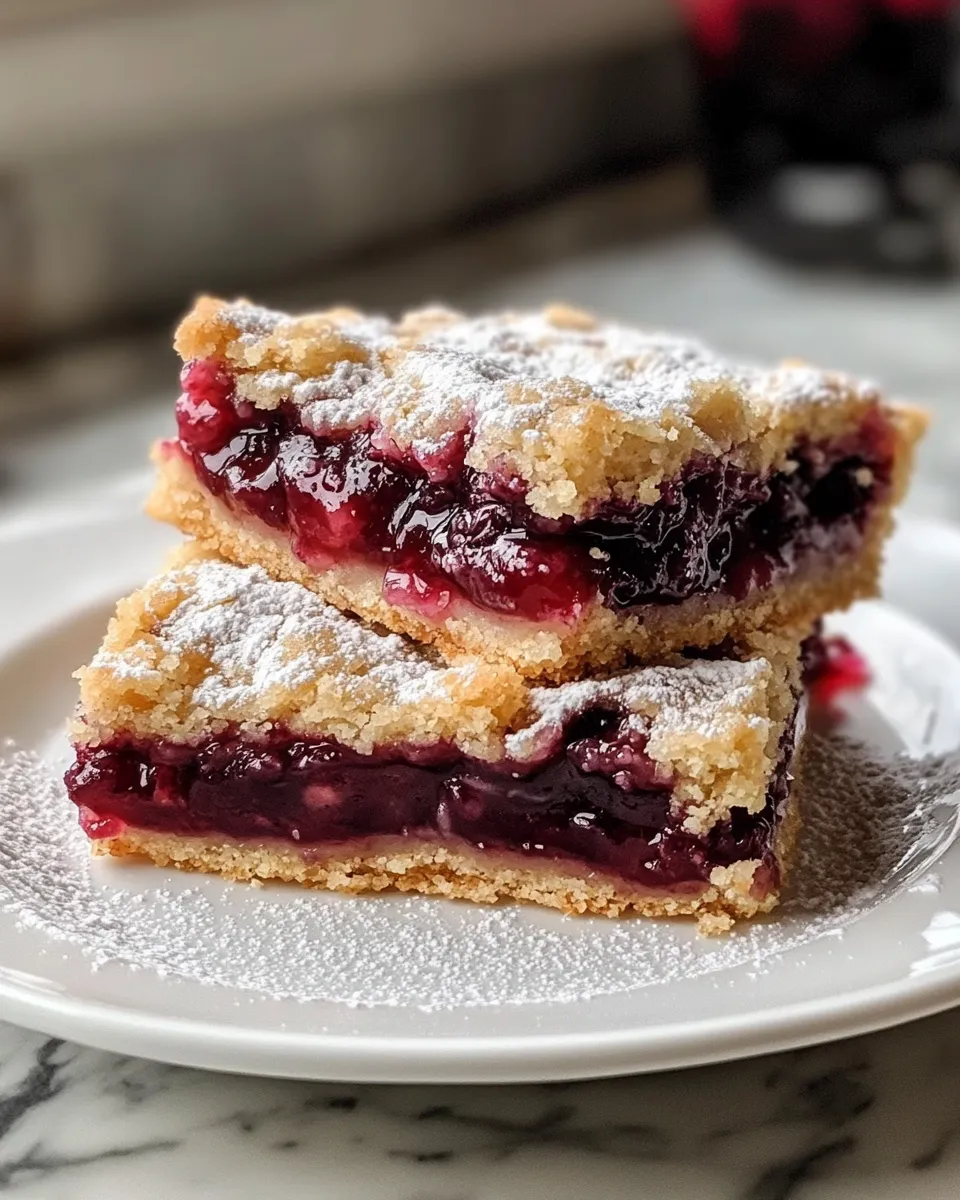 Easy Cherry Pie Bars Recipe