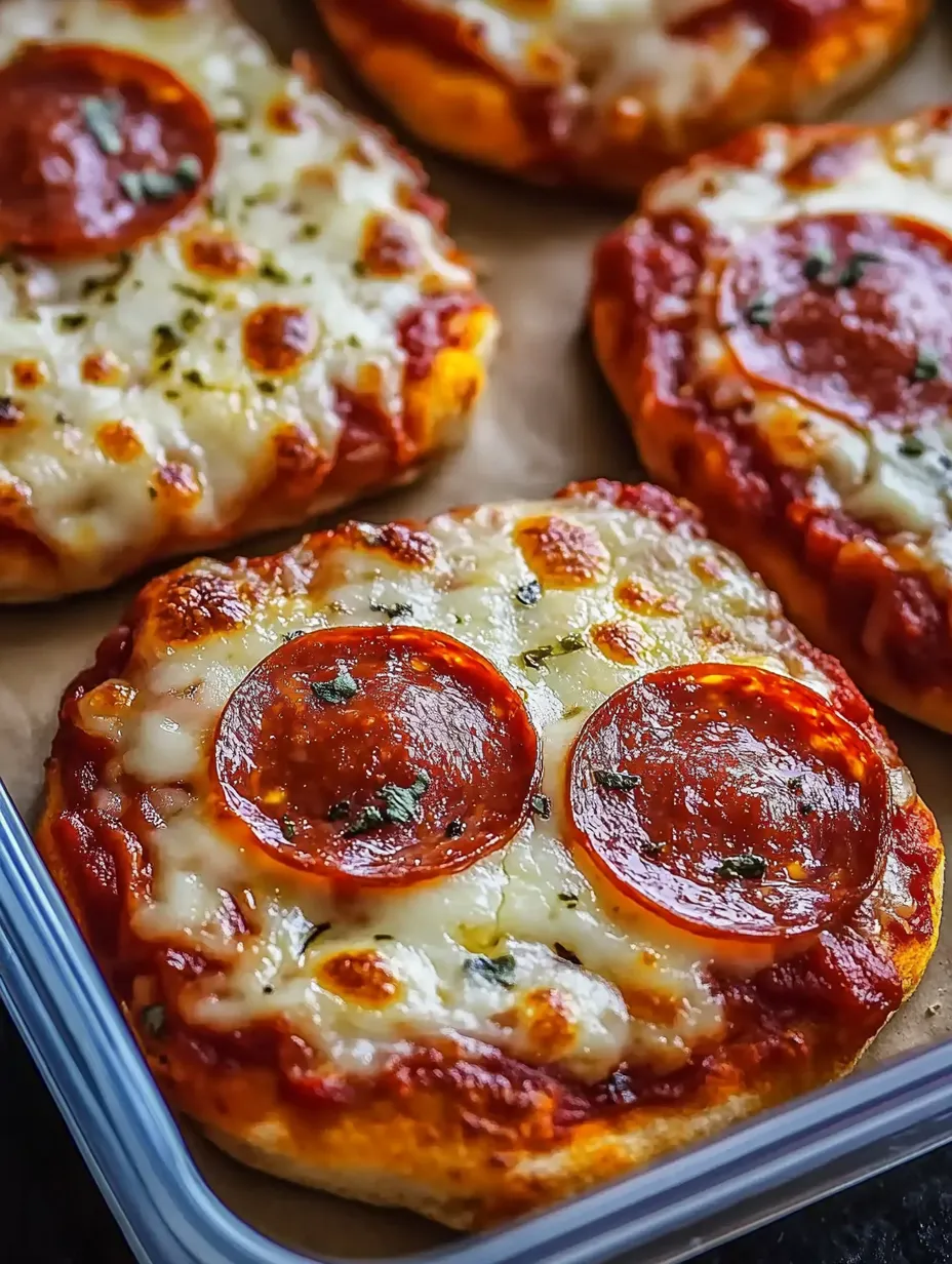 Tiny Homemade Lunchbox Pizzas