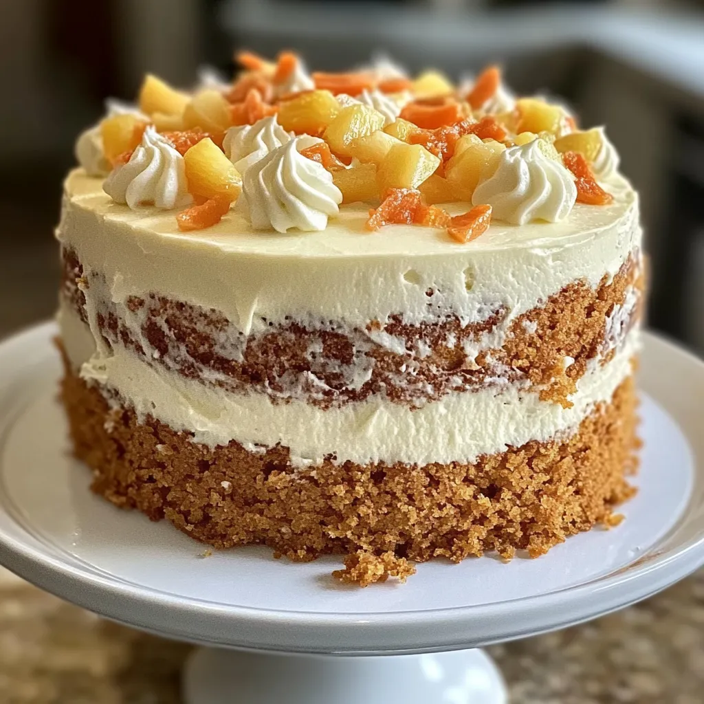 Hawaiian Pineapple Carrot Cream Cake Recipe