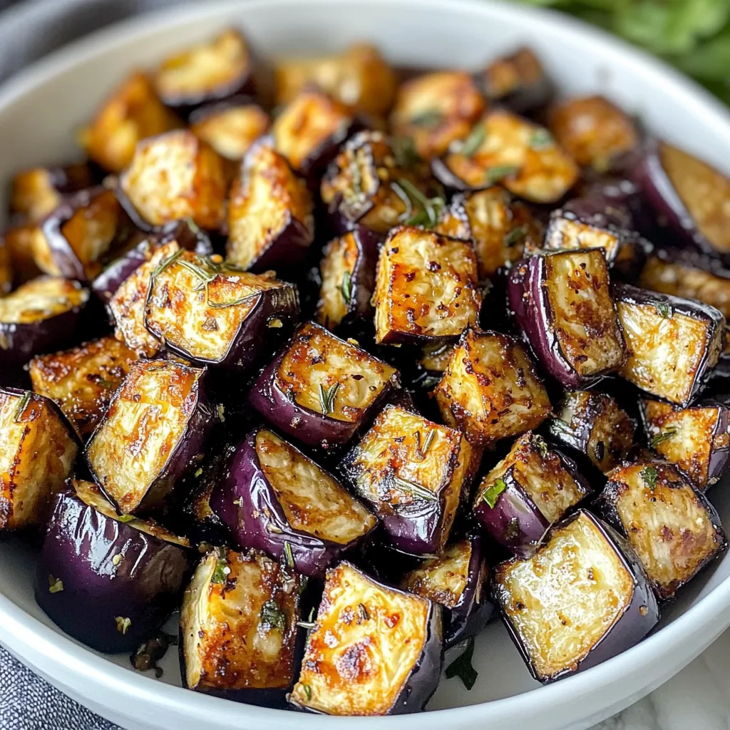 Air Fryer Eggplant Cubes Recipe