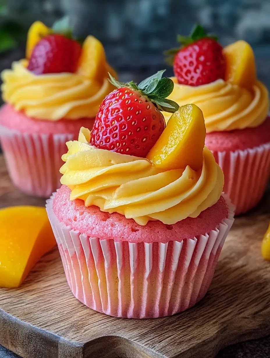 Best Strawberry Mango Cupcakes Recipe