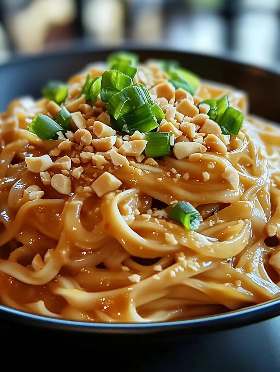 Easy Spicy Thai Peanut Noodles Recipe