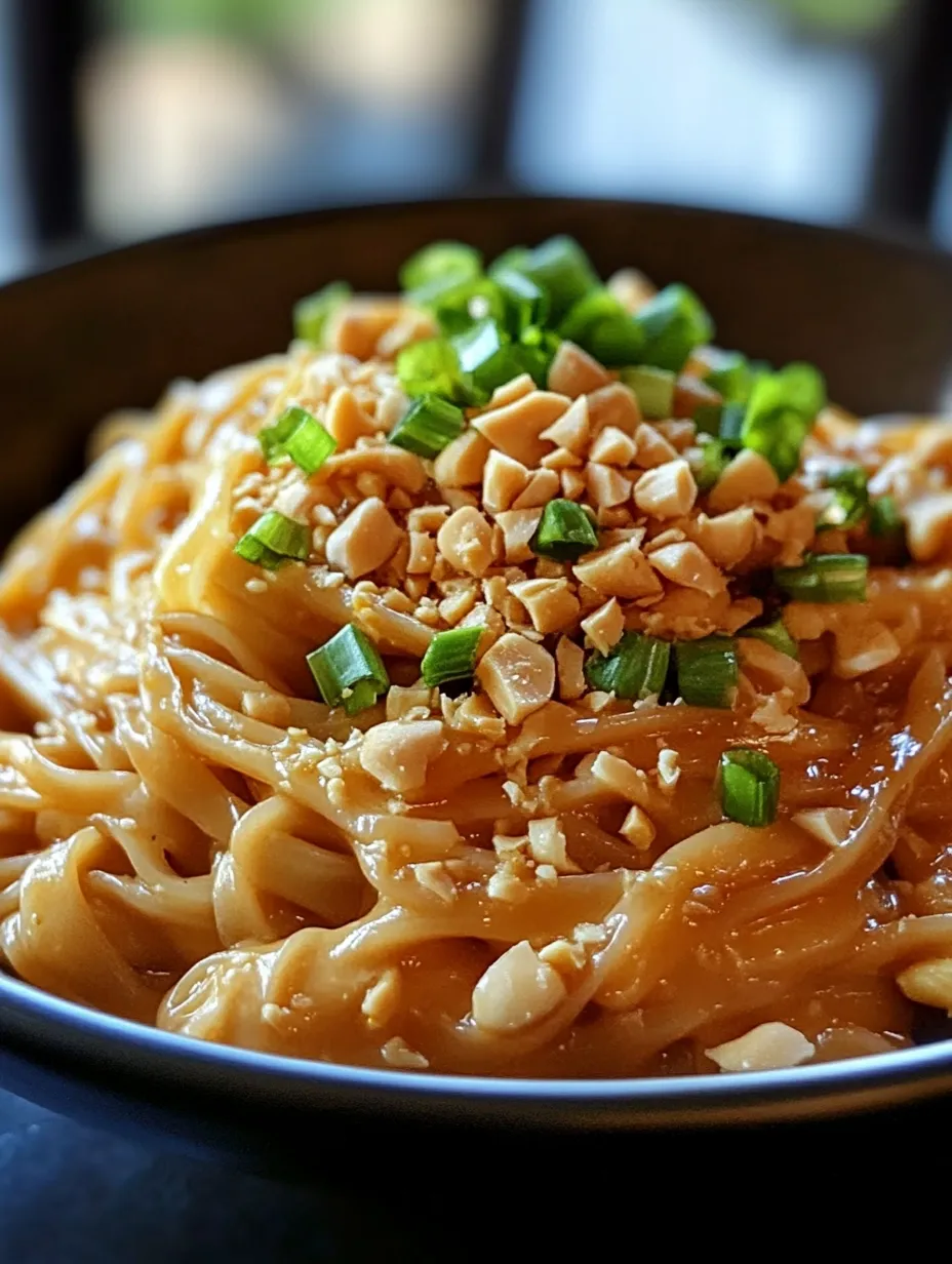 Spicy Thai Peanut Noodles Recipe