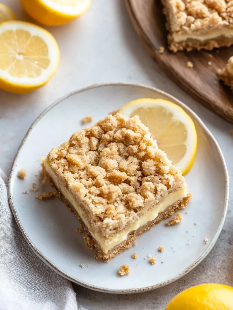 Easy Lemon Crumb Bars Recipe