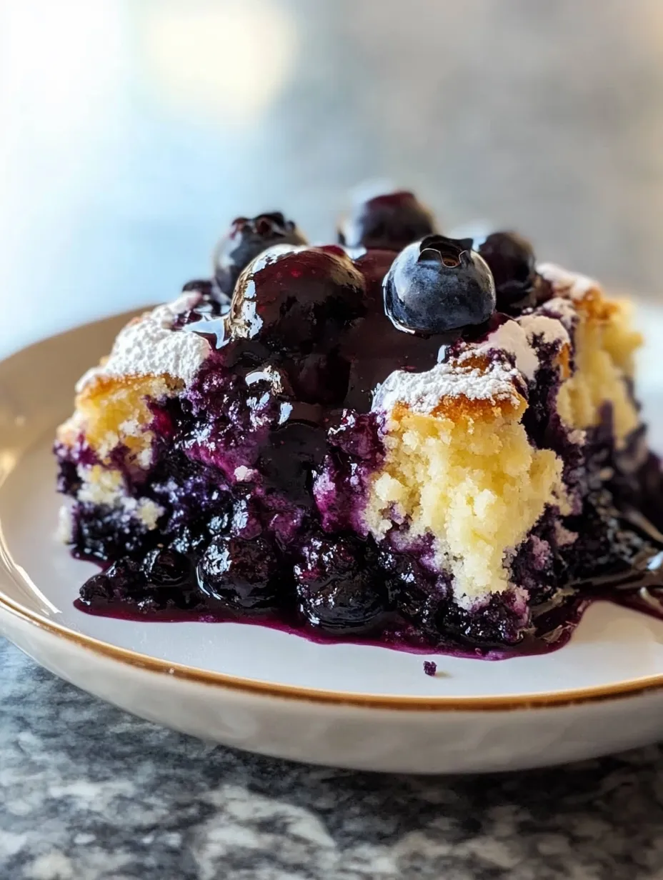 4-Ingredient Blueberry Dump Cake Recipe