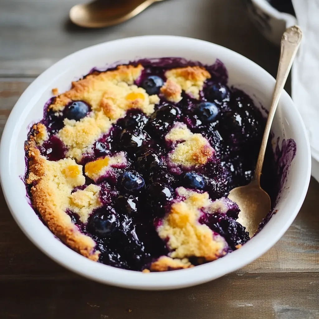 4-Ingredient Blueberry Dump Cake