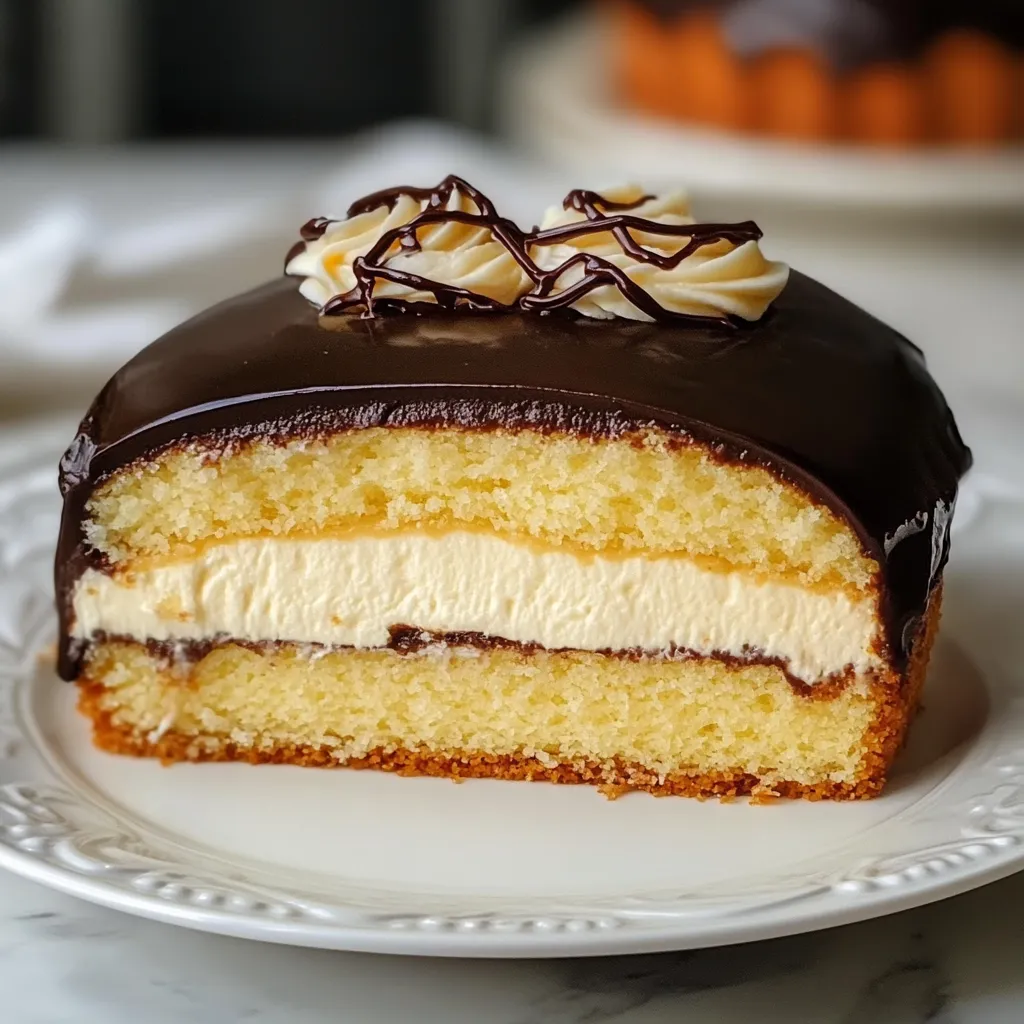 Boston Cream Pie Dessert