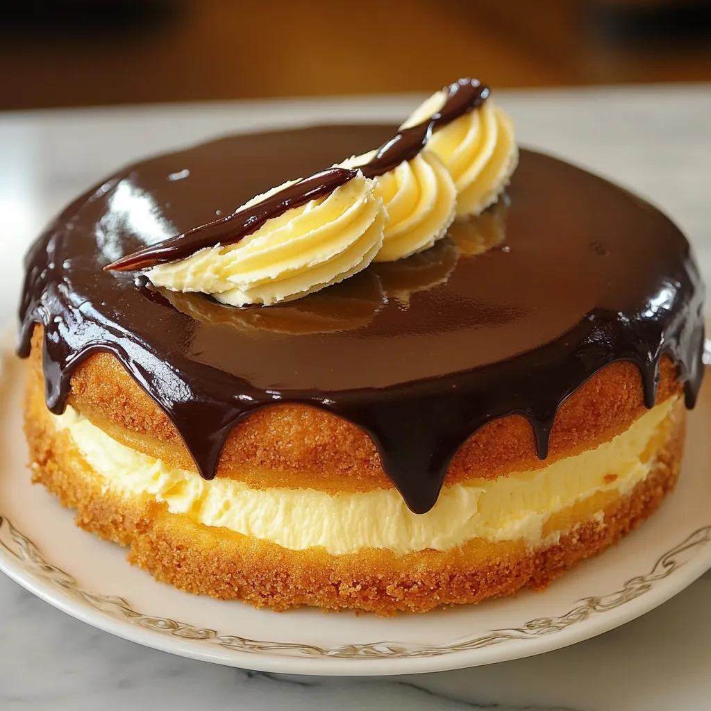 Easy Boston Cream Pie Recipe