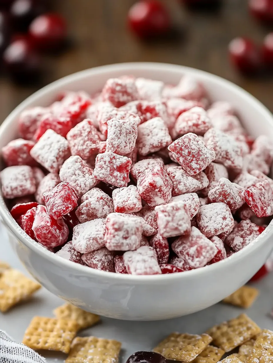 Cherry Cheesecake Puppy Chow