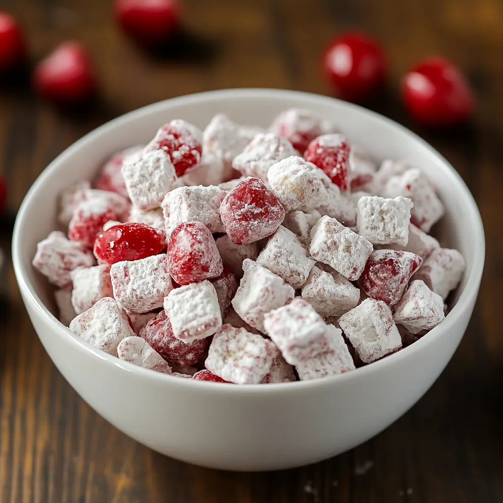 Homemade Cherry Cheesecake Puppy Chow Recipe