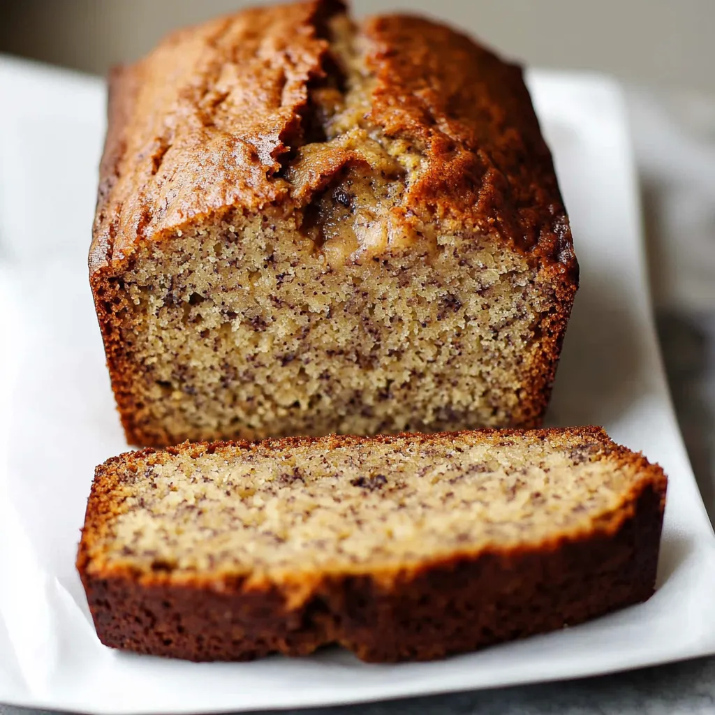 Easy One Bowl Banana Bread