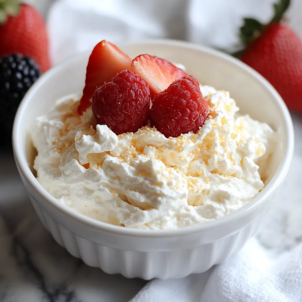 A creamy dessert topped with fresh strawberries in a bowl.