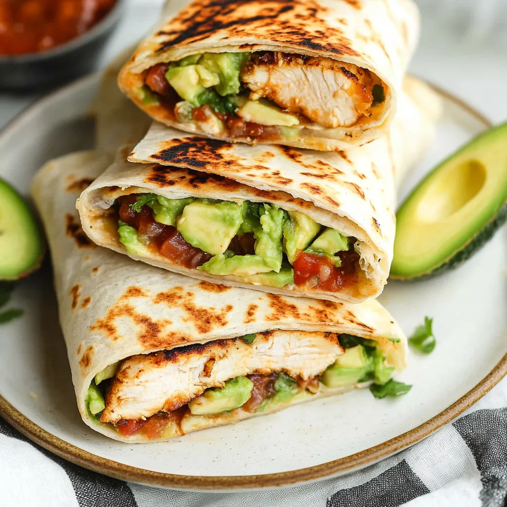 A plate with a burrito on it.