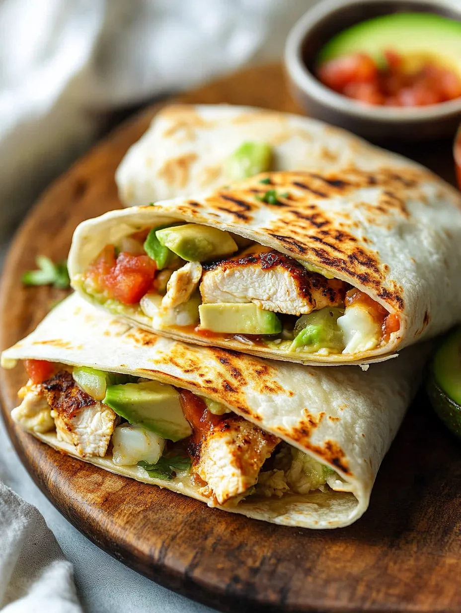 Two delicious wraps filled with meat and vegetables, ready to be enjoyed.