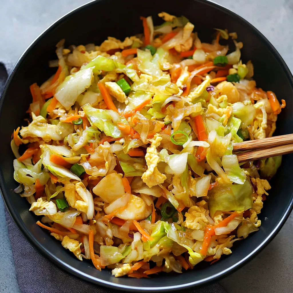 A bowl of vegetables with a wooden chopstick in it.