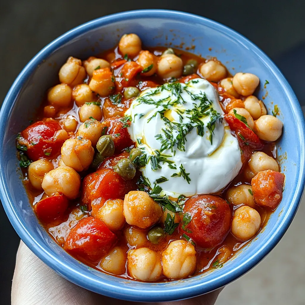 A bowl of food with a white sauce on top.