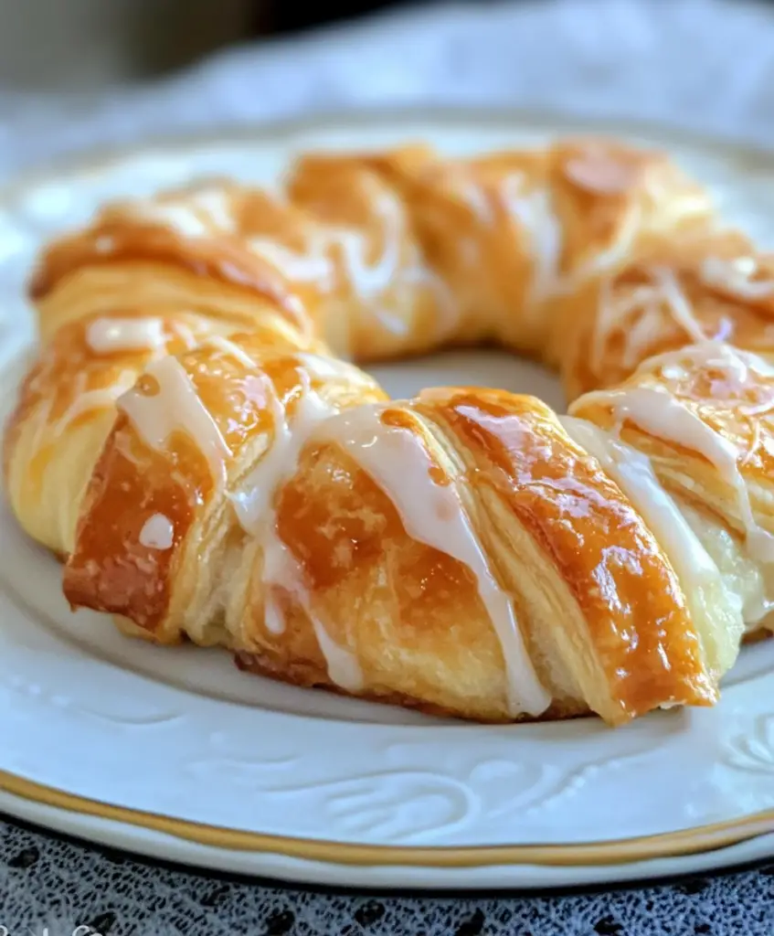 A pastry on a plate.
