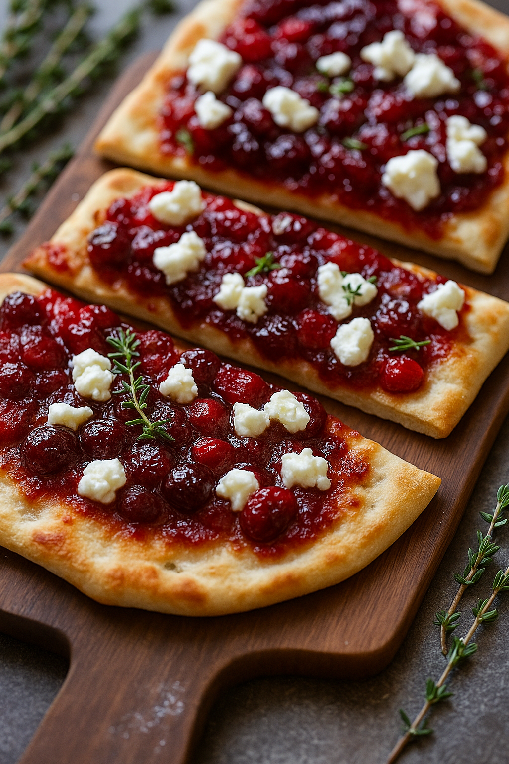 A plate of food with white cheese and red berries.