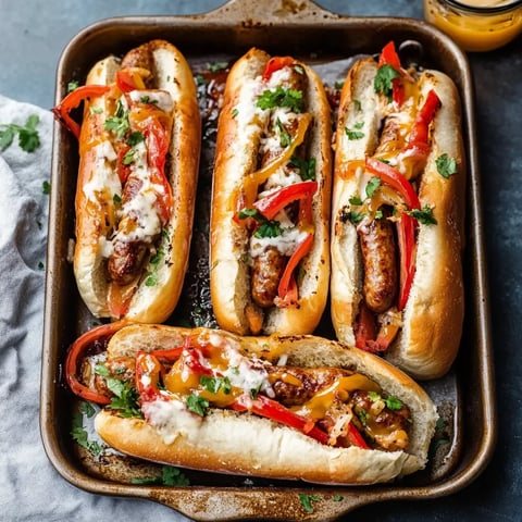 Italian Sausage Heroes with Honey Mustard