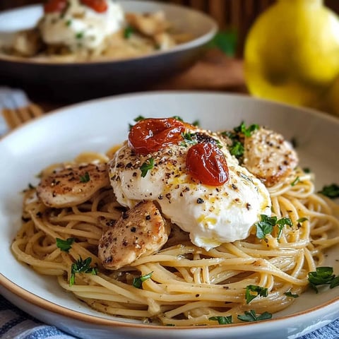 Creamy Chicken with Spaghetti