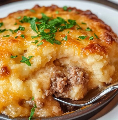 Cheddar Bay Ground Beef Cobbler