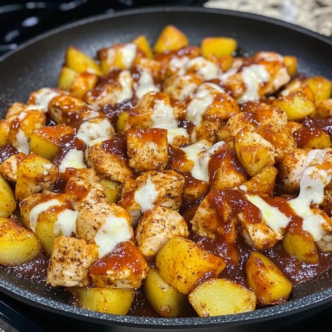 BBQ Chicken Potato Skillet