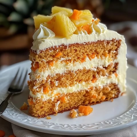 Creamy Pineapple Carrot Cake Delight