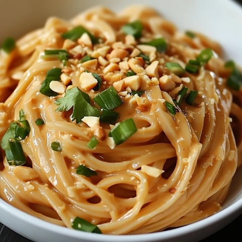 Simple and Spicy Thai Peanut Noodles