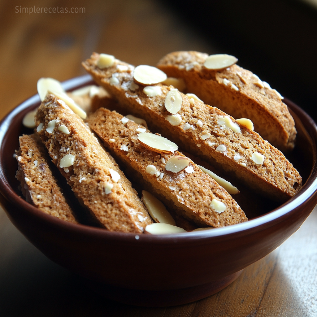 Cantucci dorés aux amandes, biscuits croquants de Toscane