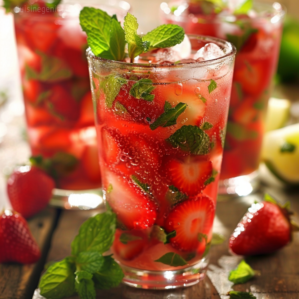 Mojito fraise Sans alcool