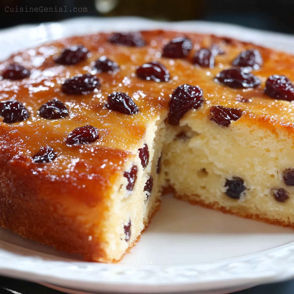 Gâteau à la Semoule aux Raisins Secs