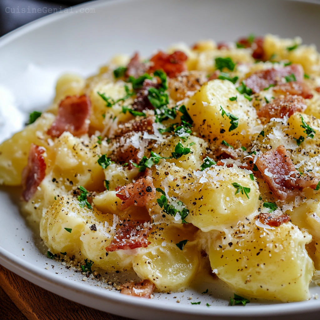 Carbonara de Pommes de Terre