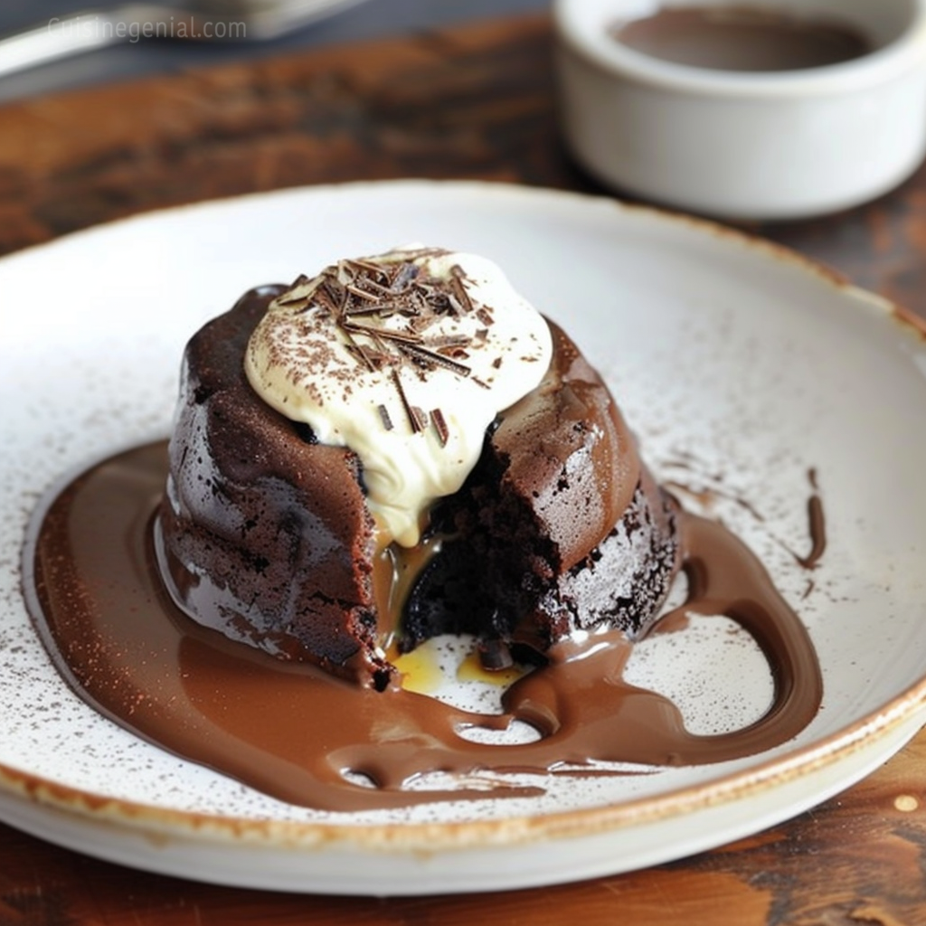 Fondant au Chocolat et Mascarpone au Cœur Coulant