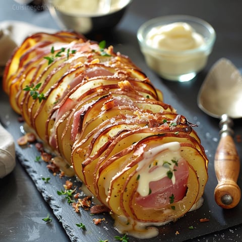 Roulé de Pommes de Terre à la Raclette