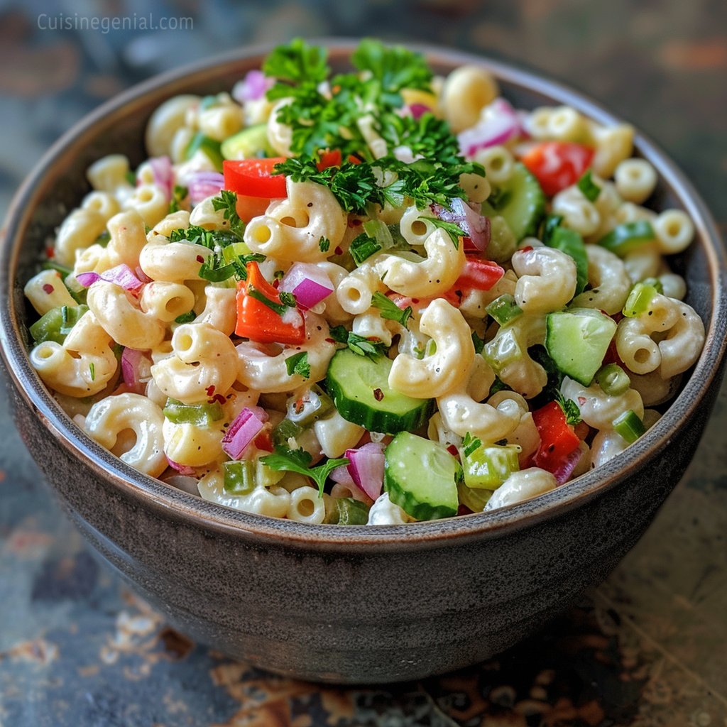 La Meilleure Salade Froide au Macaroni