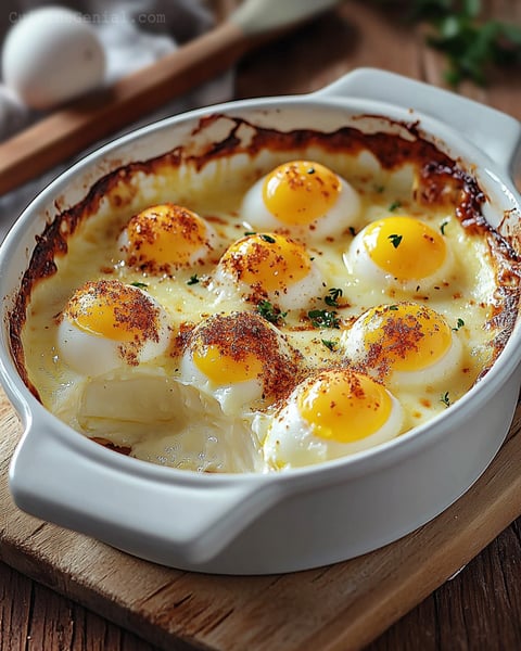 Gratin d'œufs durs à la béchamel